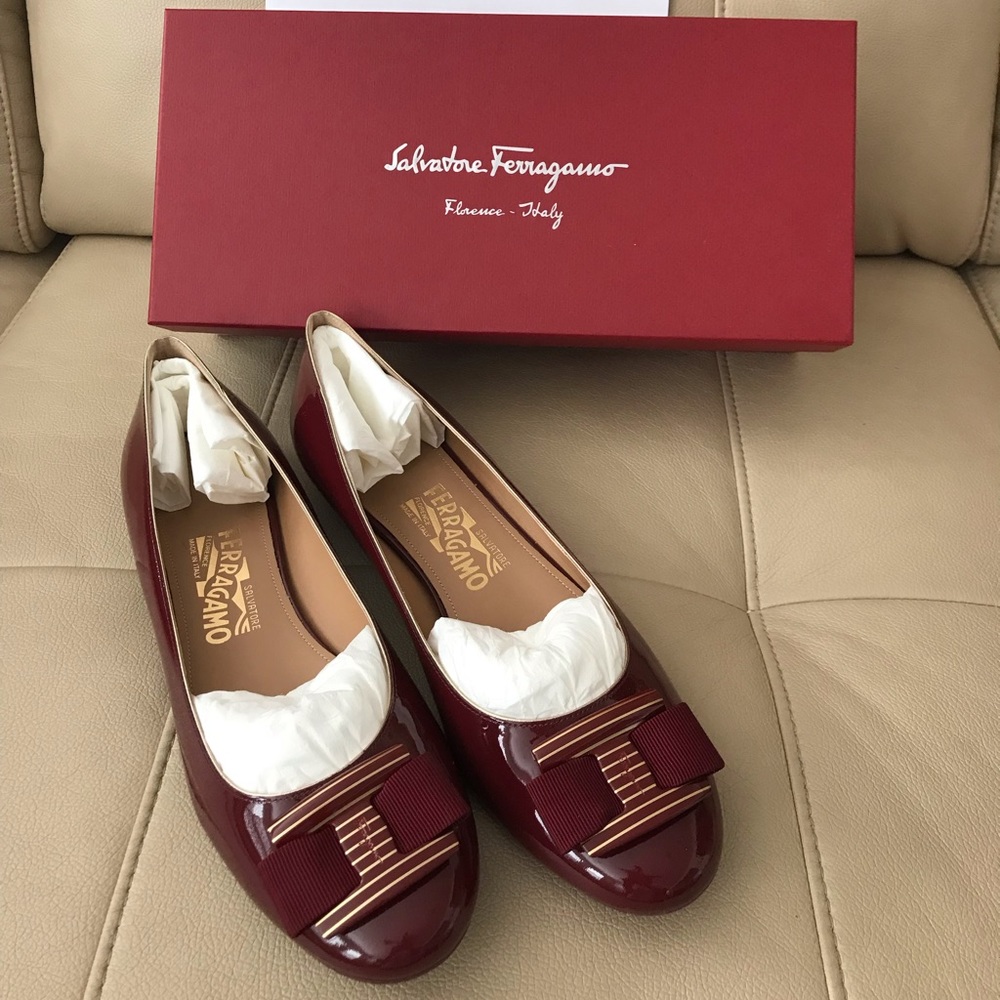 Salvatore Ferragamo Ninna strip flats